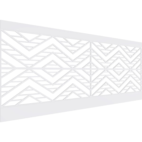 Ekena Millwork 40"H x 94 1/2"W Gilcrest PVC Wainscot Paneling Kit WPK40X94GCT - main